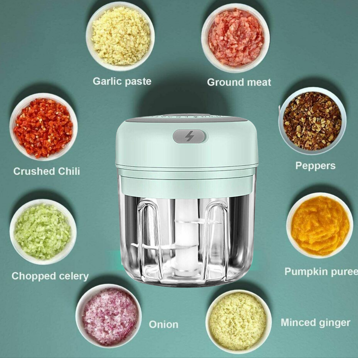 Mini USB Rechargeable Food Chopper (300ml)
