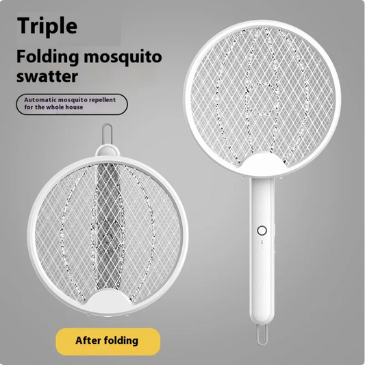 Foldable Rechargeable Mosquito Swatter for Home Use